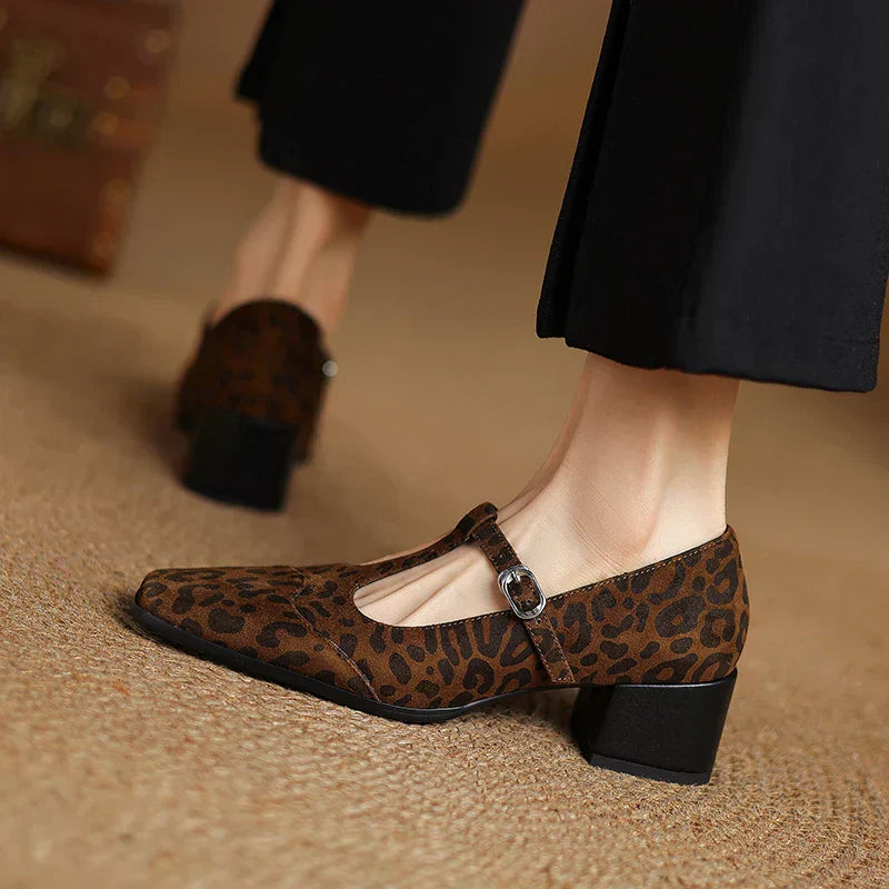 Avaa™| Kalvoria Leopard Mary Janes
