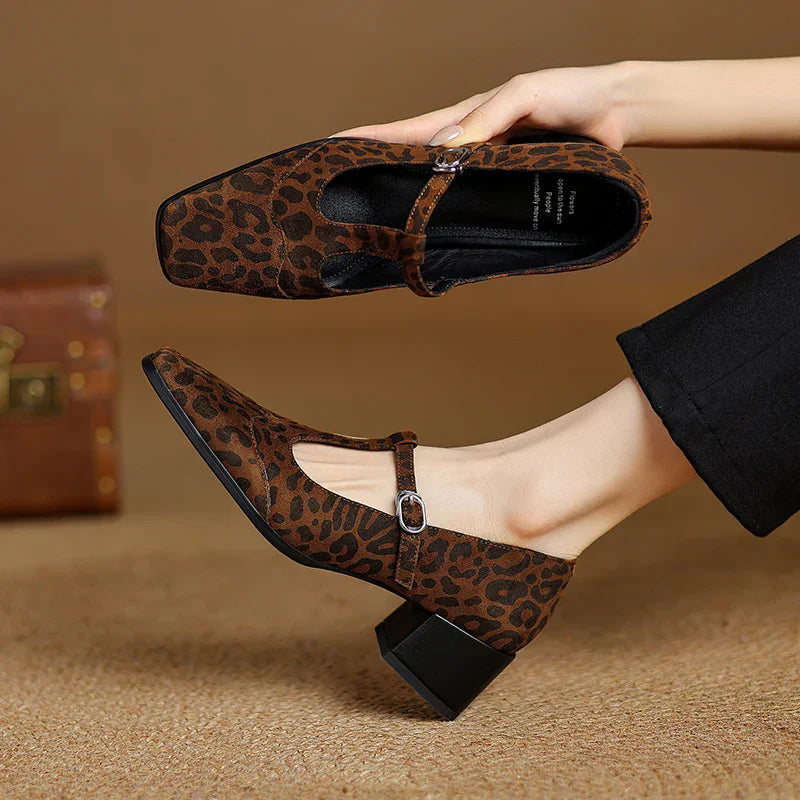 Avaa™| Kalvoria Leopard Mary Janes