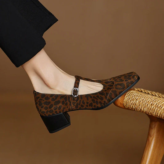 Avaa™| Kalvoria Leopard Mary Janes
